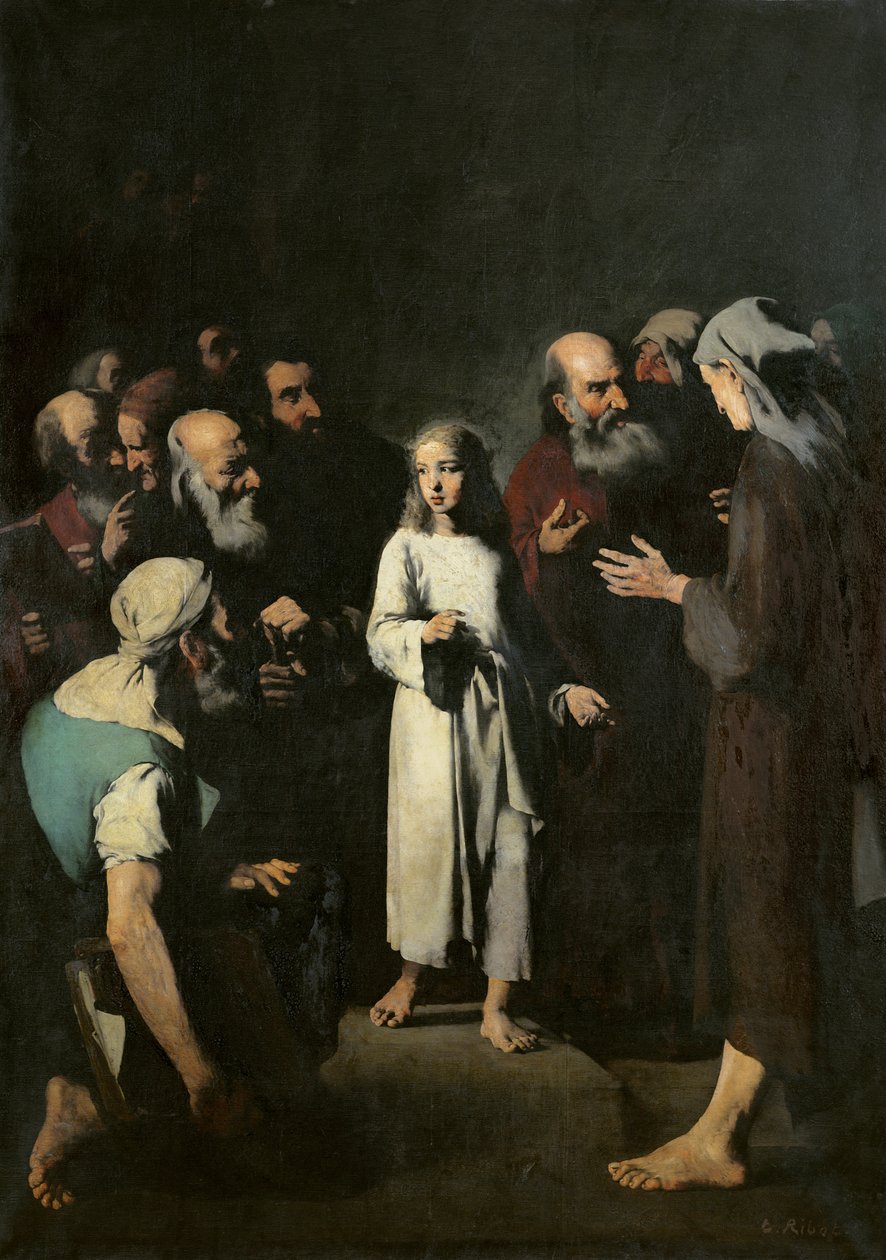 Jesus med lægerne af Auguste Theodule Ribot