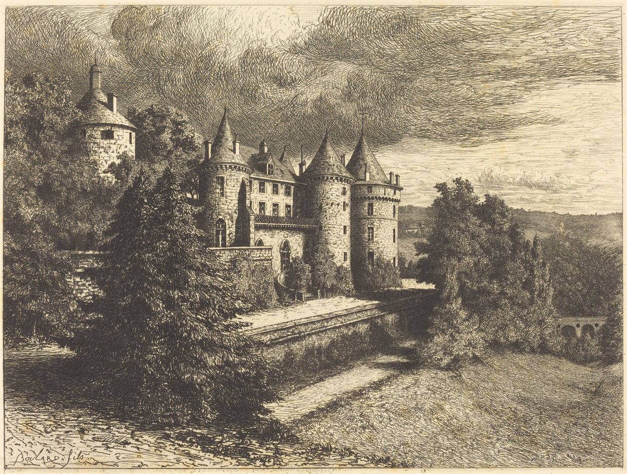 Château på vej op af Auguste Boulard
