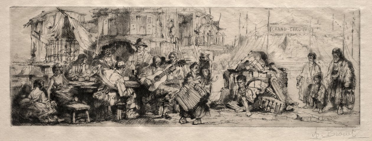 Rejsende Cirkus af Auguste Brouet