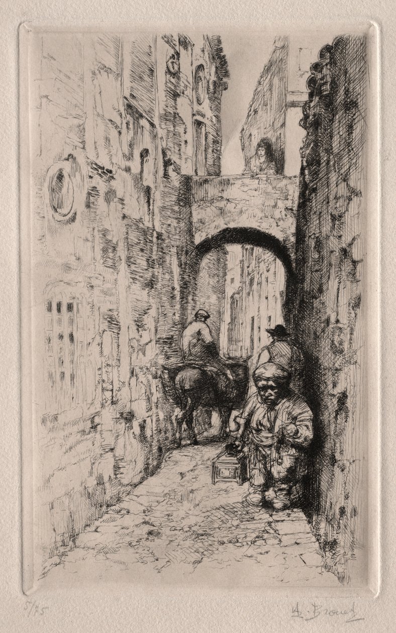 Dværg i Narrow Street af Auguste Brouet