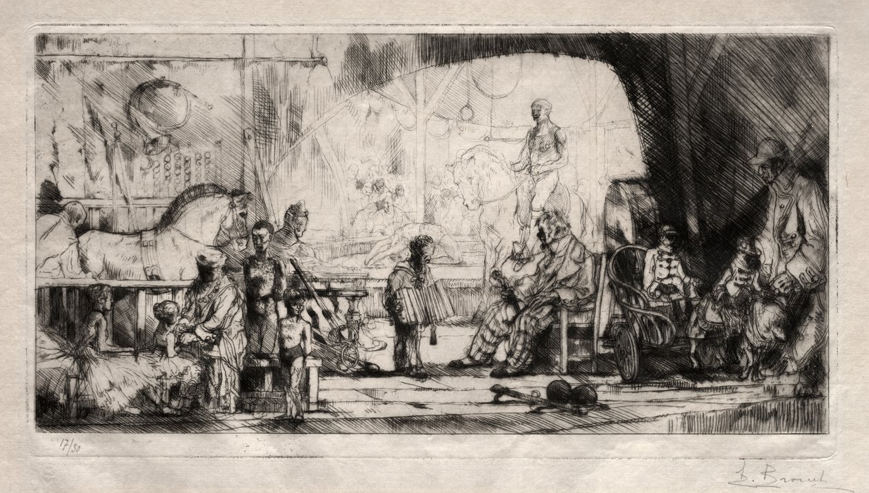 Pinder Cirkus af Auguste Brouet