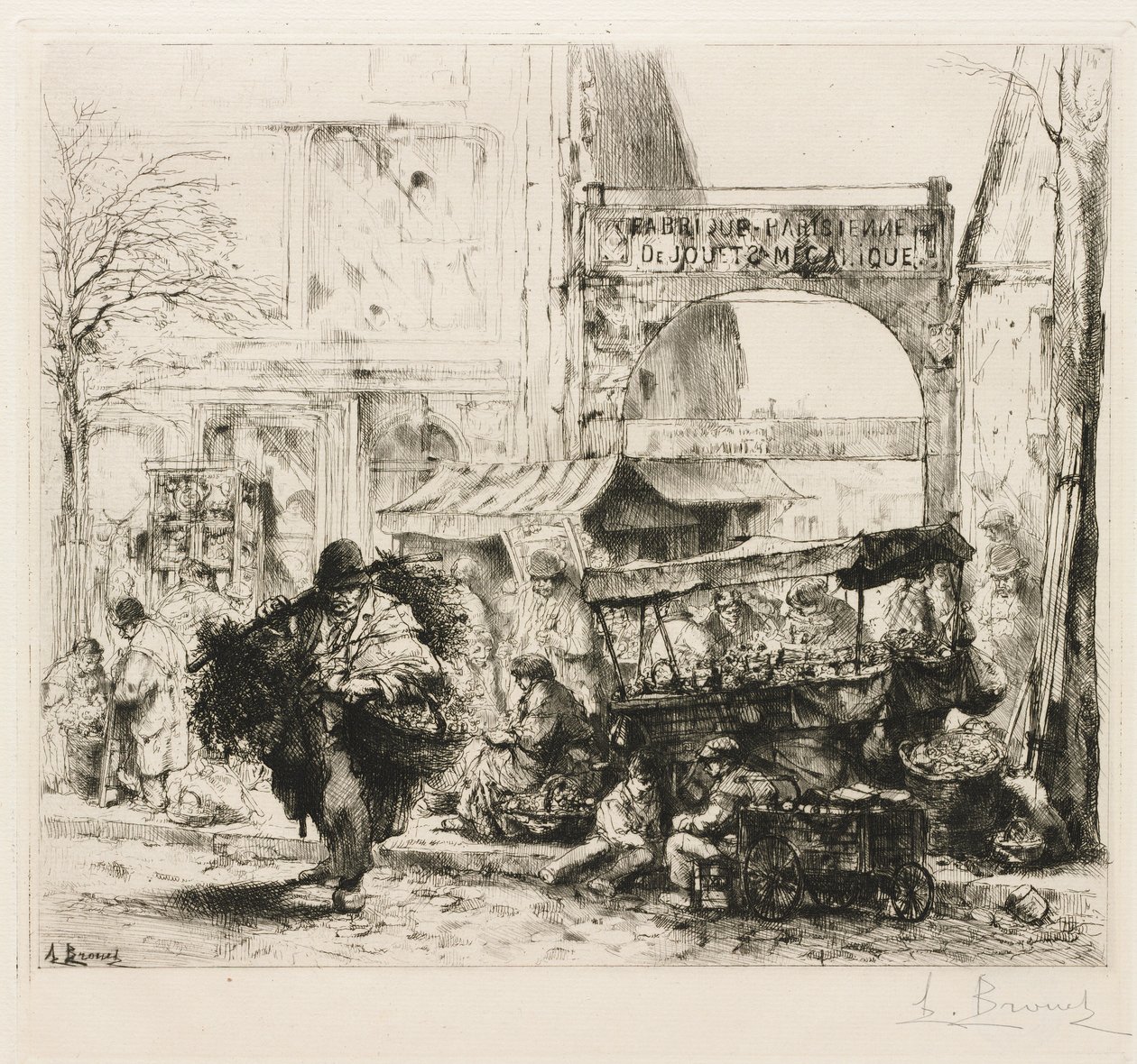 En Matinee Avenue de Clichy af Auguste Brouet