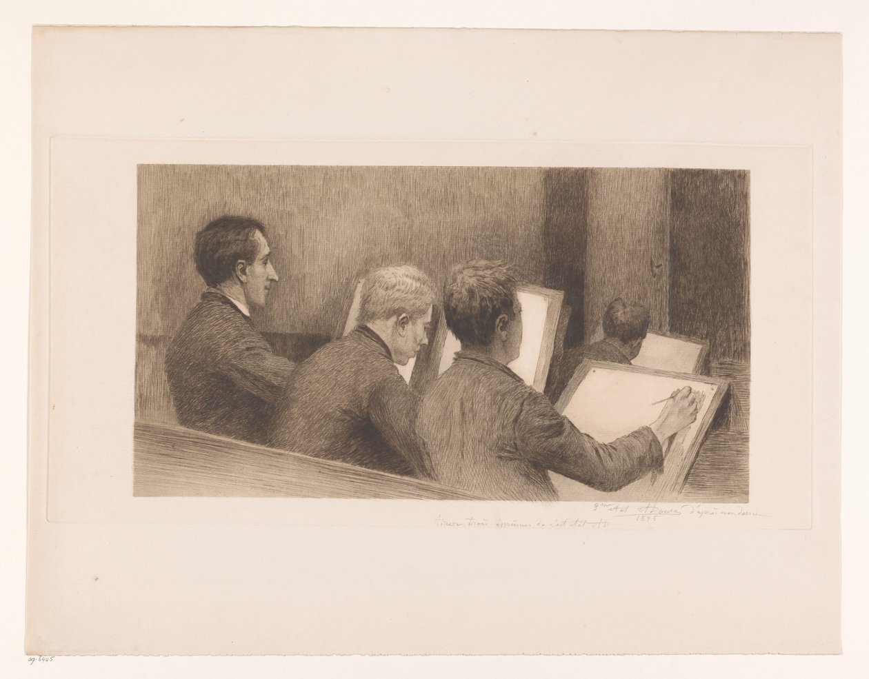 Lektion i tegneskole af Auguste Danse (signed by artist)
