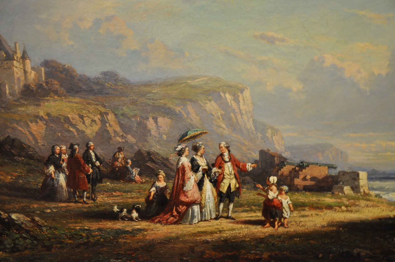 Promenade sur la grève, detalje af Auguste Delacroix