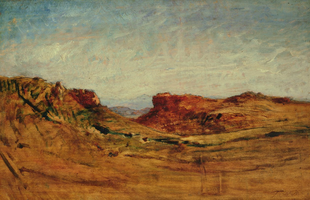 Landskab af Auguste Francois Ravier