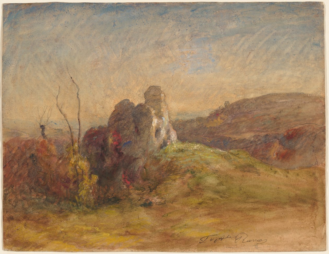 Landskab, 1870-1884. af Auguste Francois Ravier