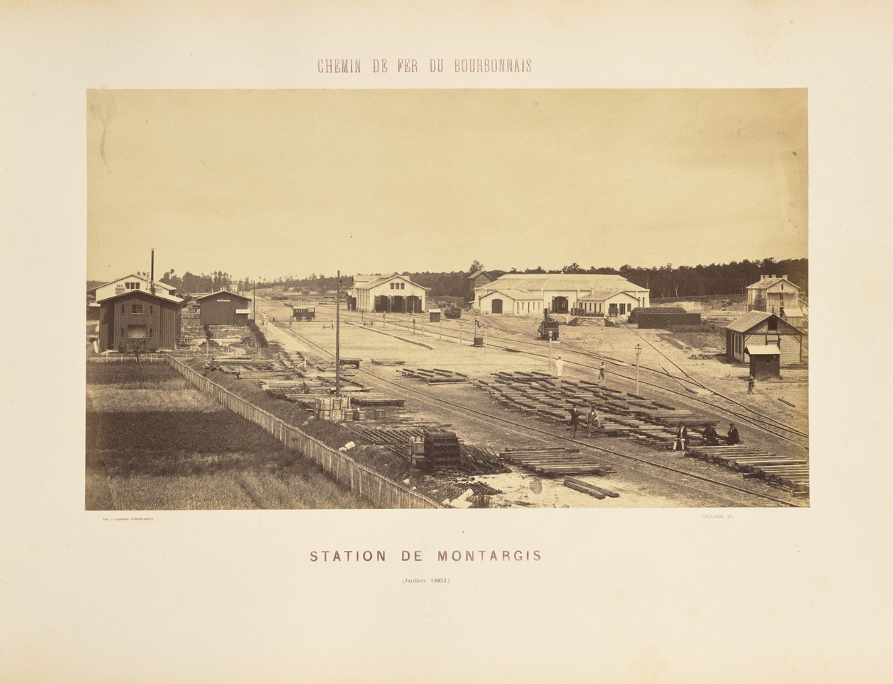Montargis station af Auguste Hippolyte Collard