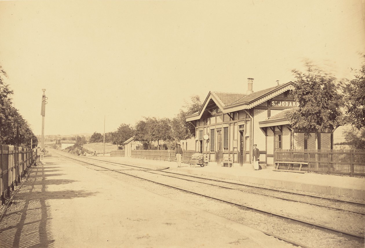 Saint-Jodard station af Auguste Hippolyte Collard