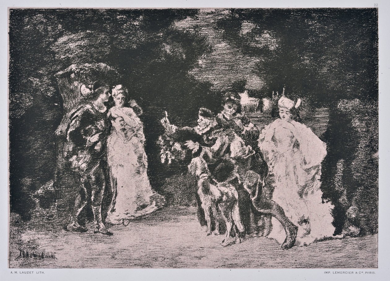 Prisen for dans (tegning) af Auguste Lauzet