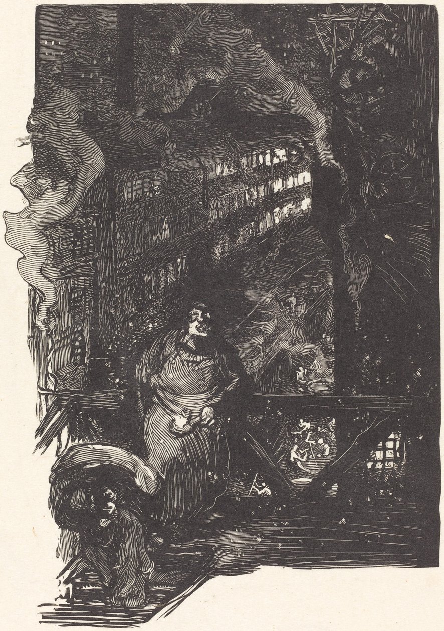 Magisterium workshop på Les Gobelins, udgivet 1901. af Auguste Lepere