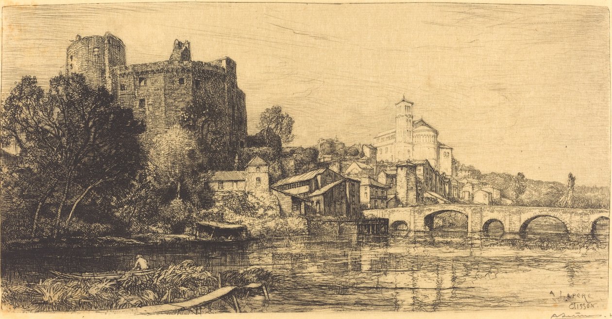 Clisson (Niedre Loire) af Auguste Lepere