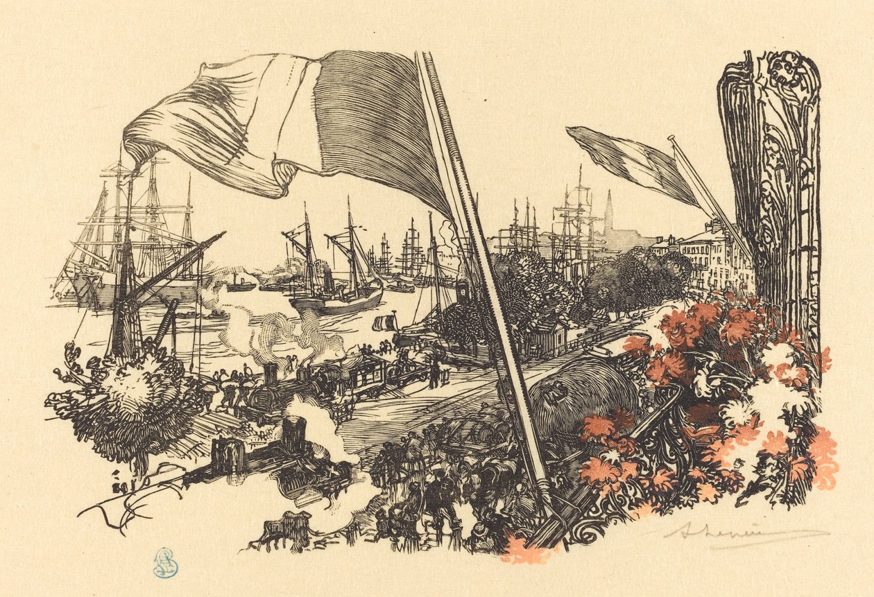 Dedikationsside, udgivet 1900. af Auguste Lepere