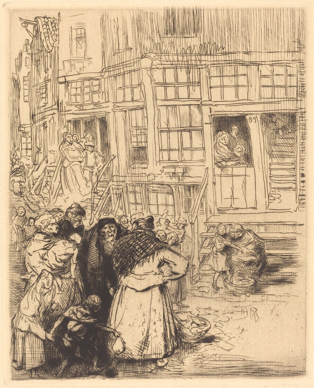 jødiske kvarterer i Amsterdam. af Auguste Lepere