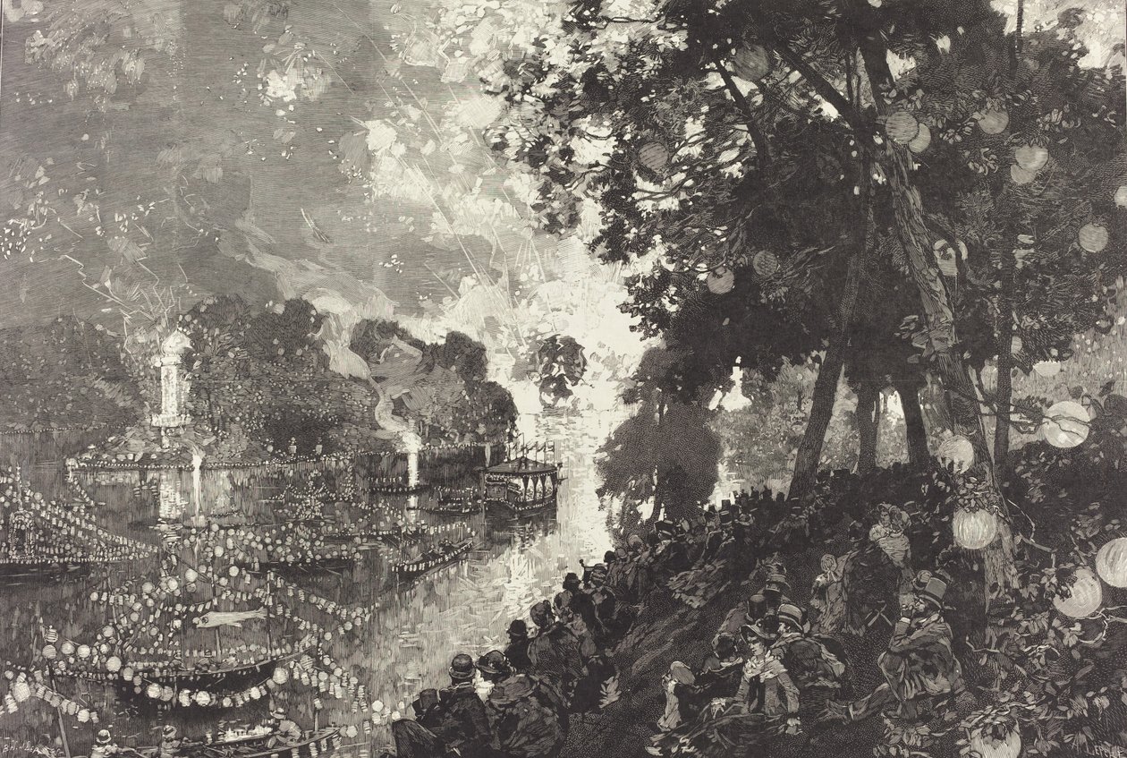 Sne i Paris. af Auguste Lepere