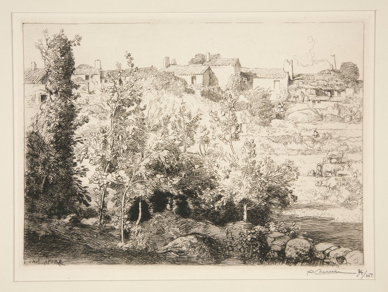 Landsbyen La Meule (øen af Auguste Lepere