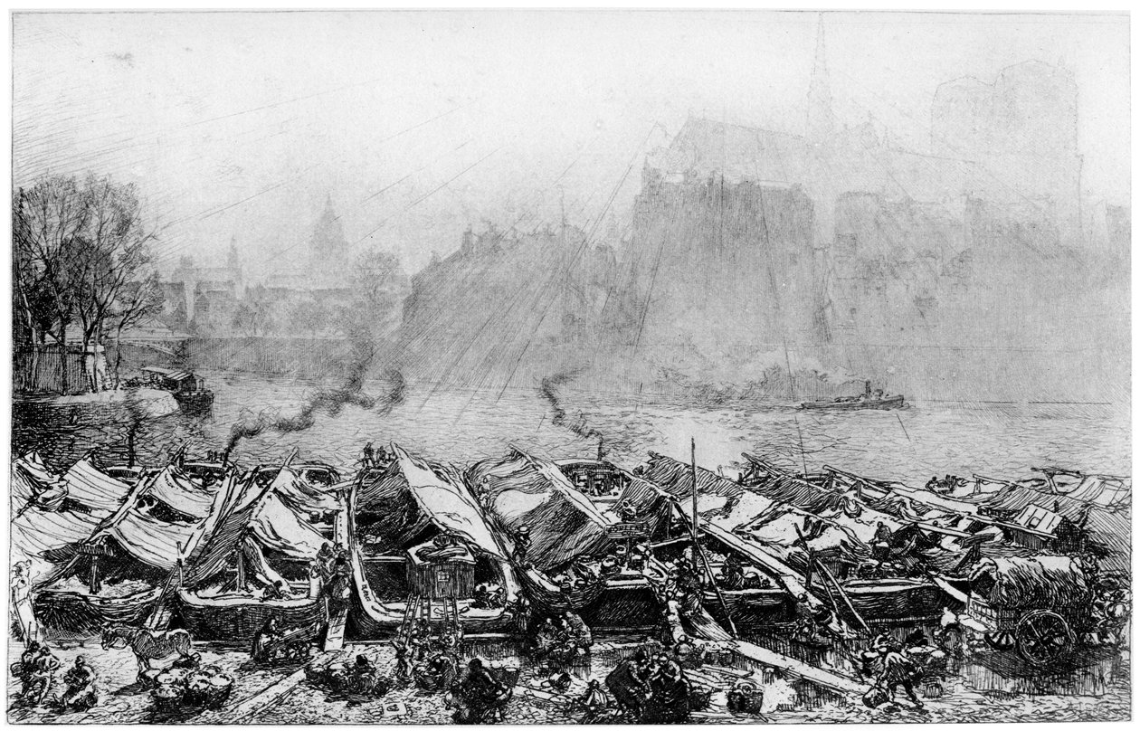 Apple Walk, c1870-1910 1924 af Auguste Louis Lepère