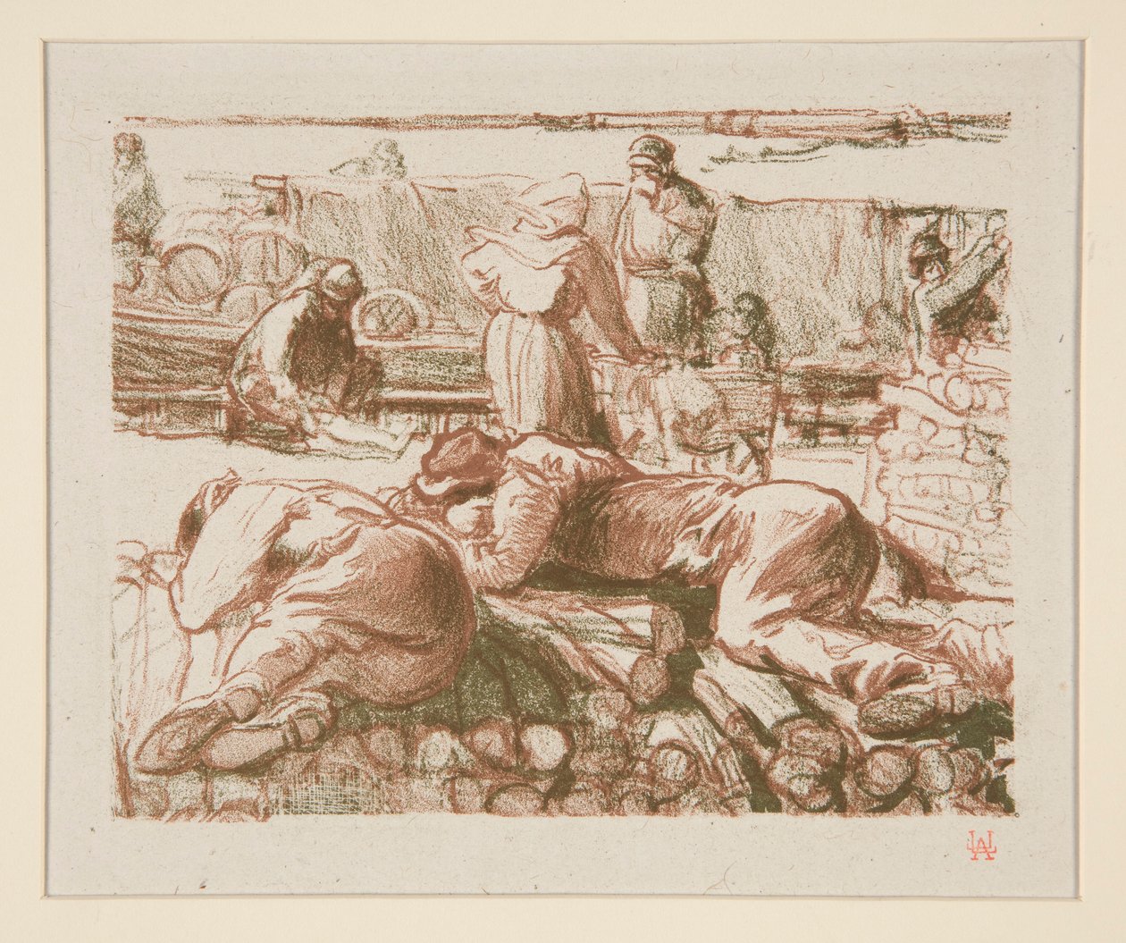 Ouvriers (arbejdere) af Auguste Lepere