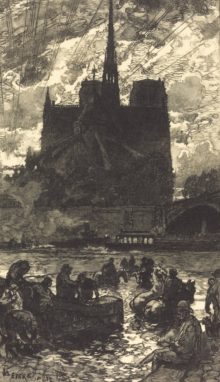 Vandingsplads bag Notre-Dame L