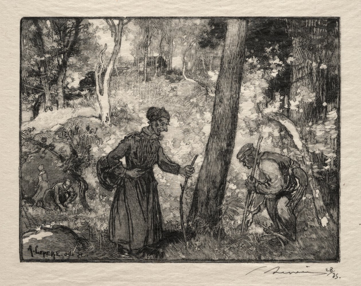 På Bernard Rock af Auguste Louis Lepère