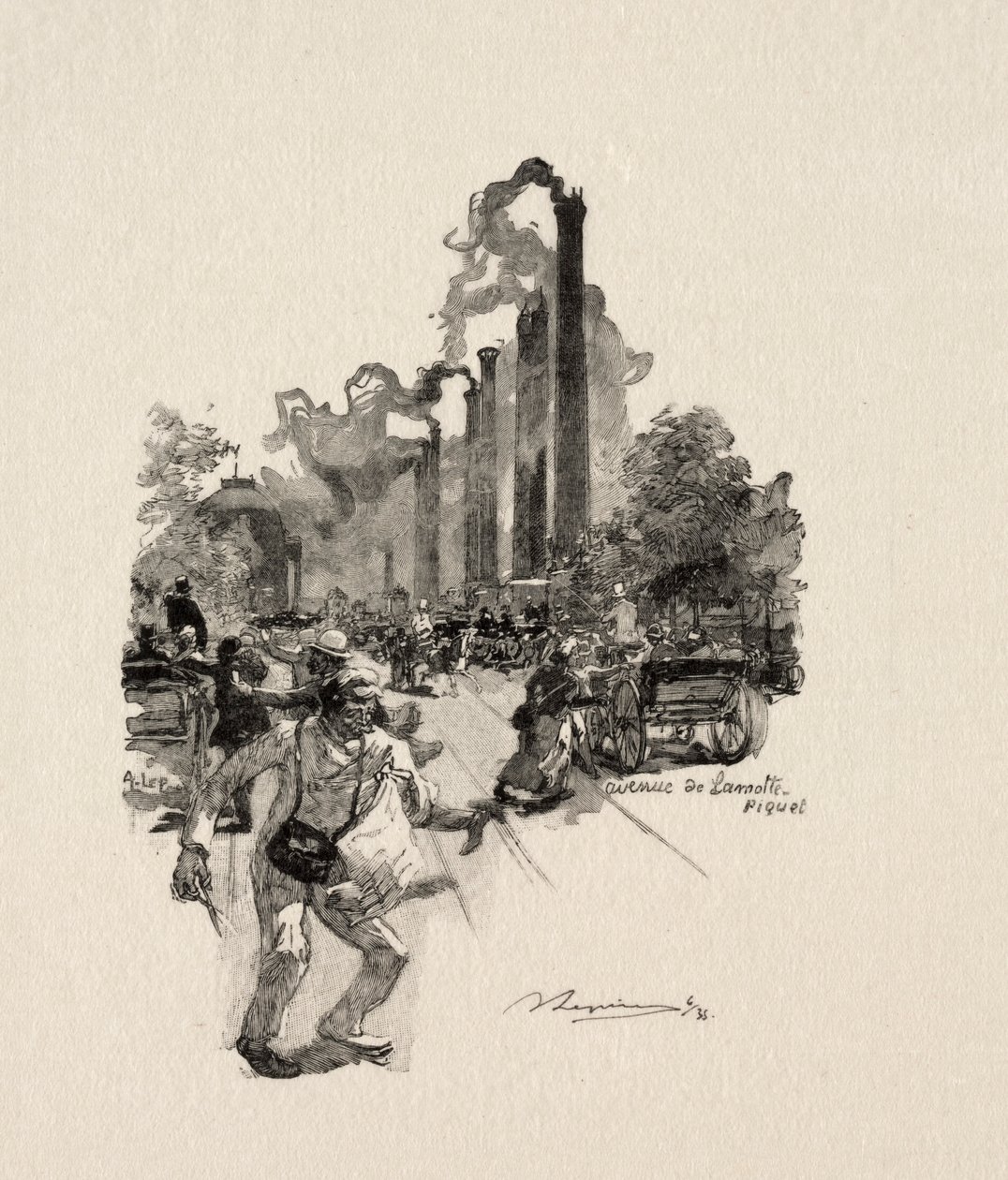 Avenue La Motte-Picquet. af Auguste Louis Lepère