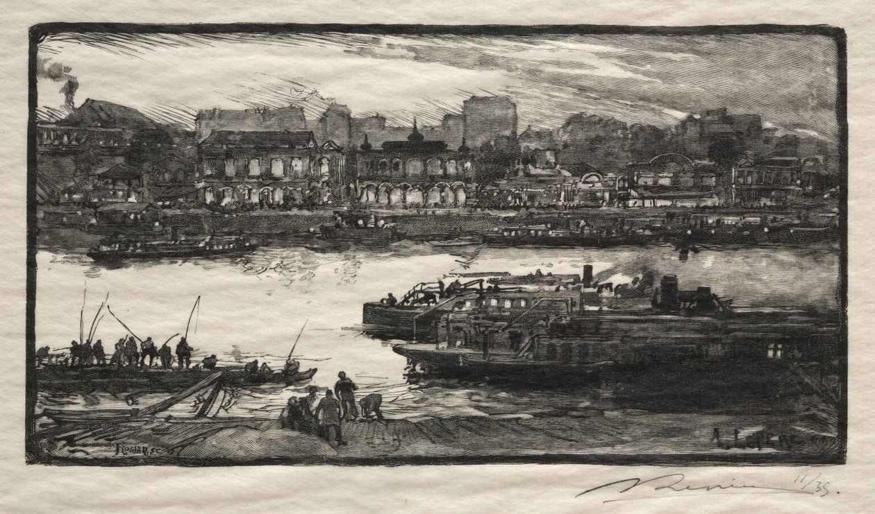 Caféer - Sangere. af Auguste Louis Lepère