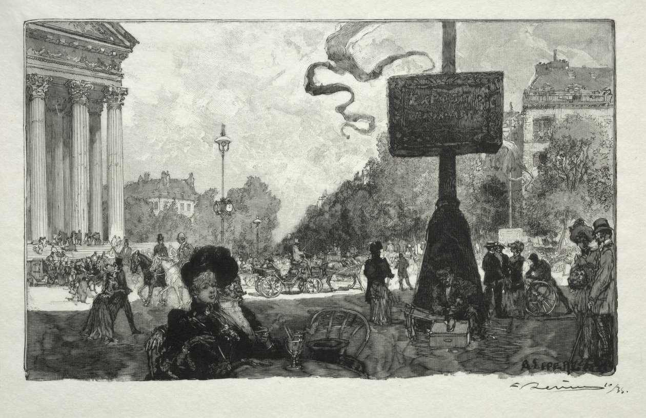 Hjørne af Royal Street af Auguste Louis Lepère