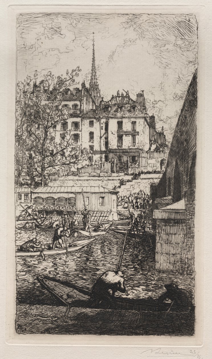 Nedrivning af huset Sabra af Auguste Louis Lepère