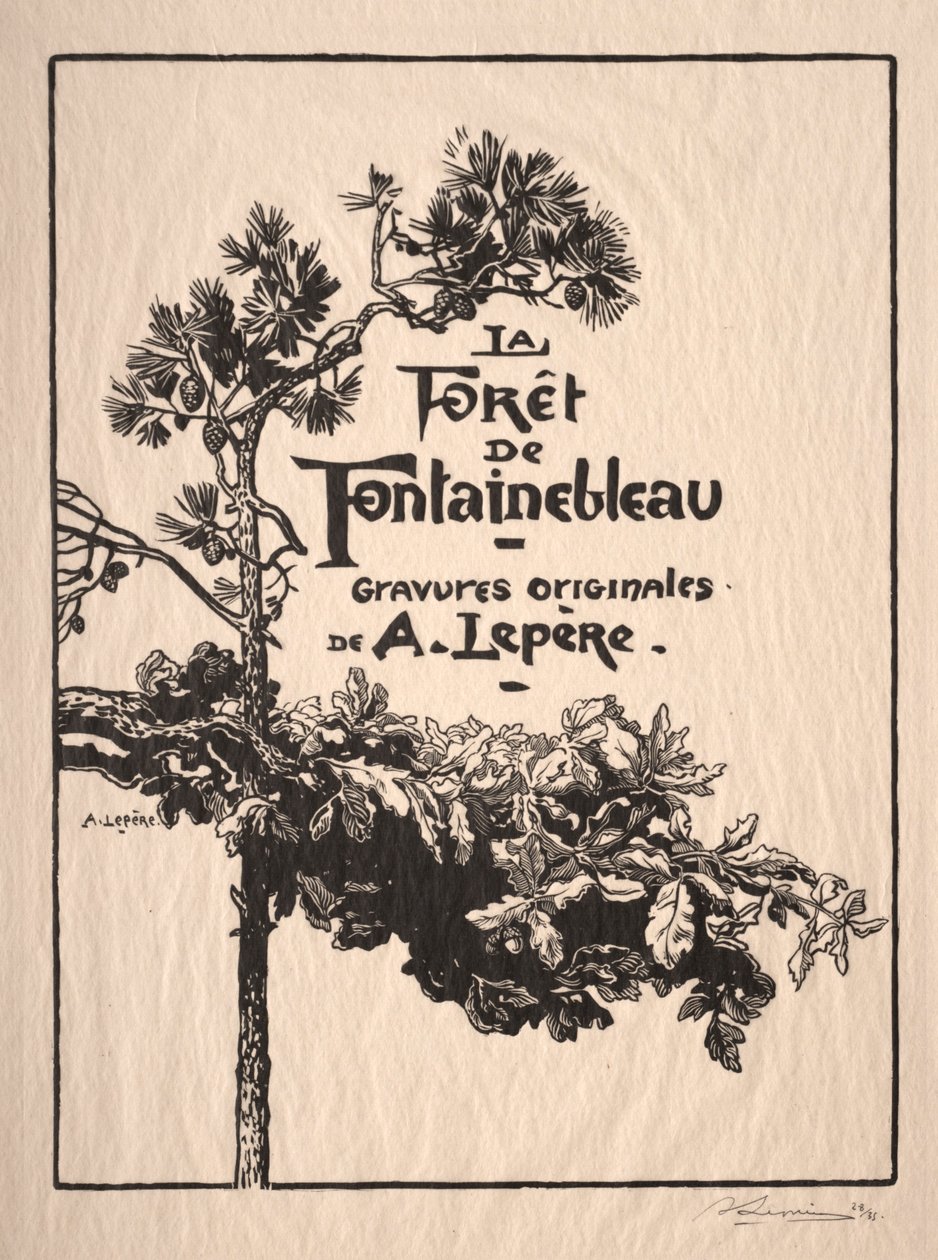 Fontainebleau: Frontispice
 af Auguste Louis Lepère