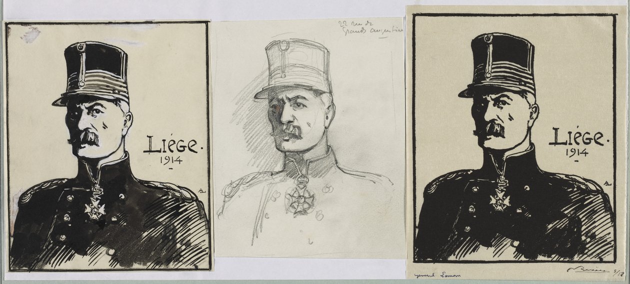 General Leman, 1914. af Auguste Louis Lepère
