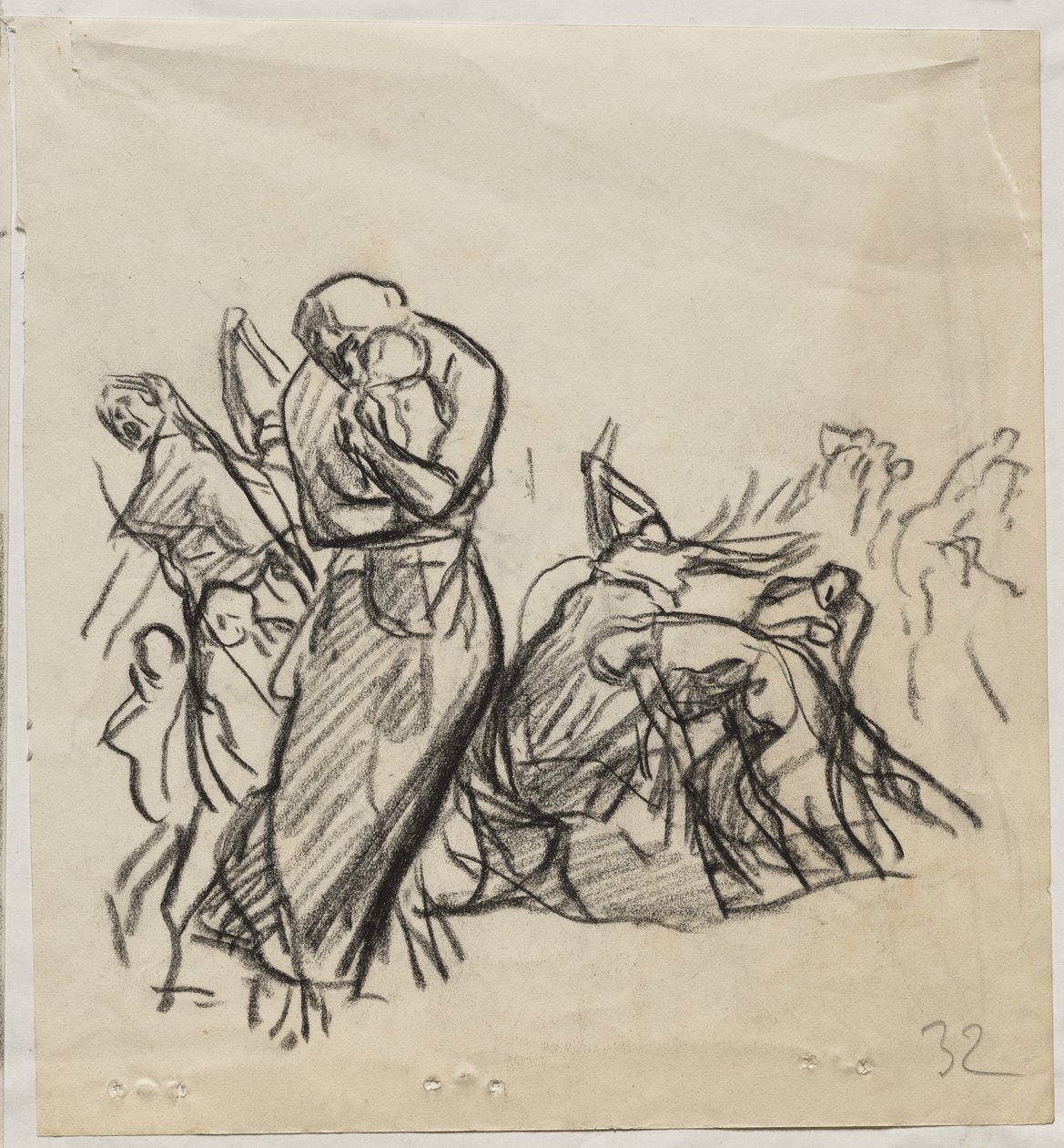 Ilden i Louvain af Auguste Louis Lepère