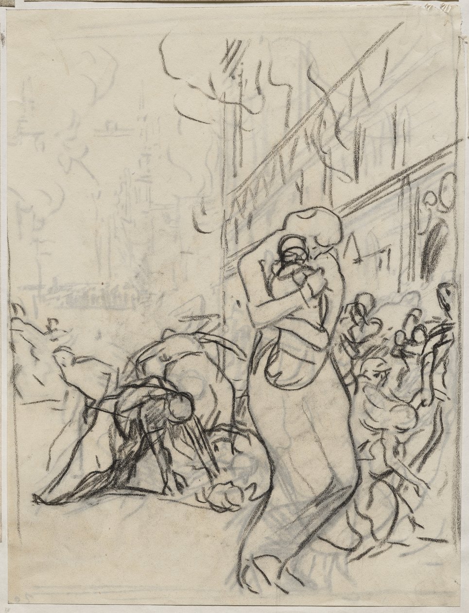 Ilden i Louvain af Auguste Louis Lepère