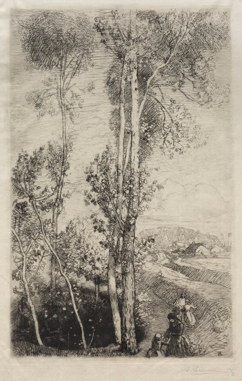 La Petite Mare, 1908. af Auguste Louis Lepère