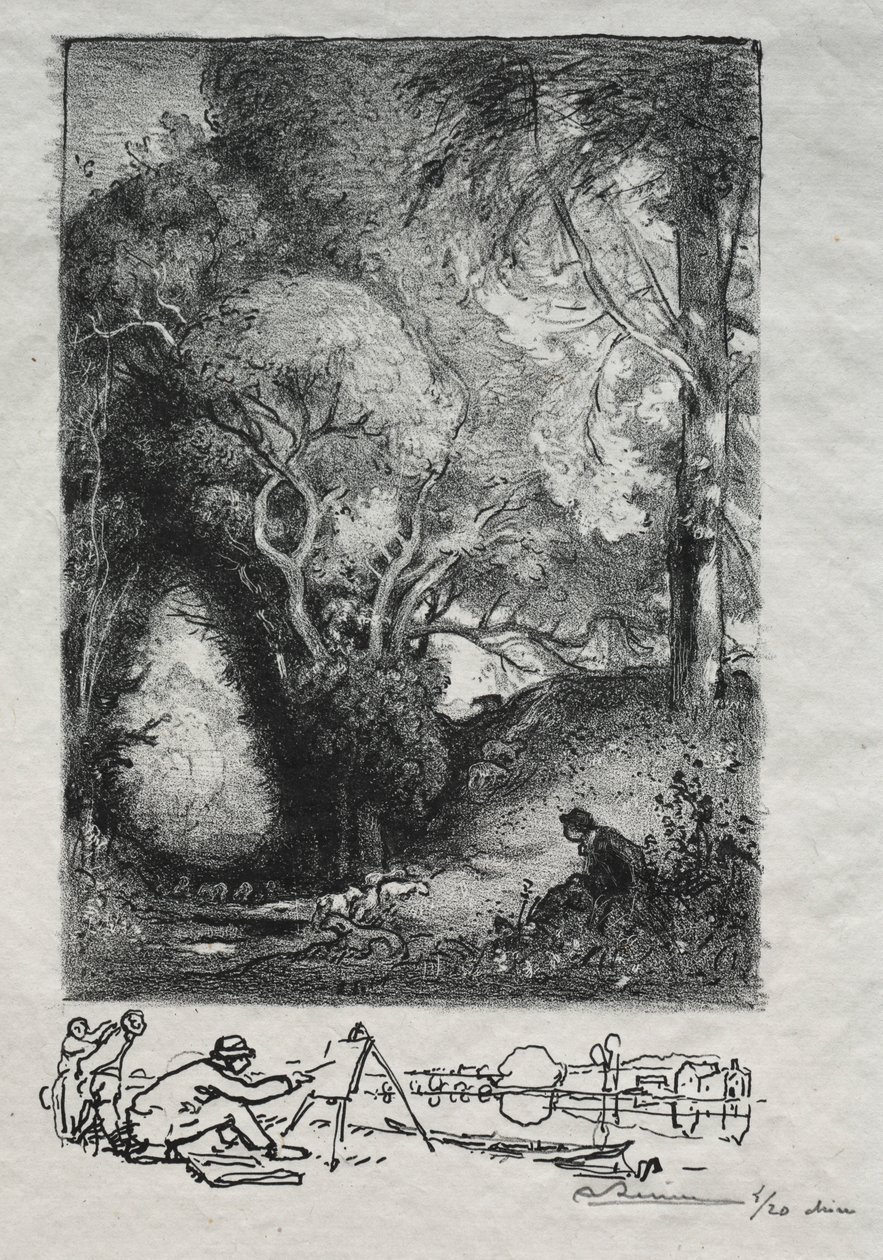 La Ravine i juni 1913. af Auguste Louis Lepère