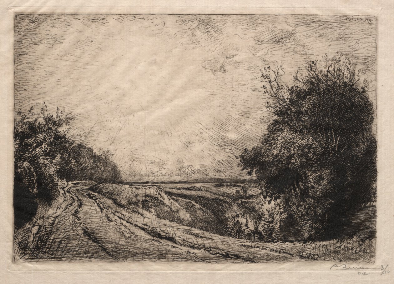 Houssoye Road, 1913. af Auguste Louis Lepère