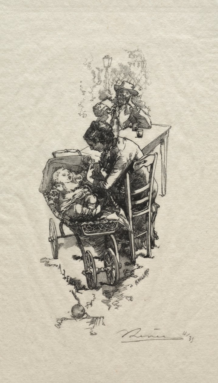 Kvinden i vuggen af Auguste Louis Lepère