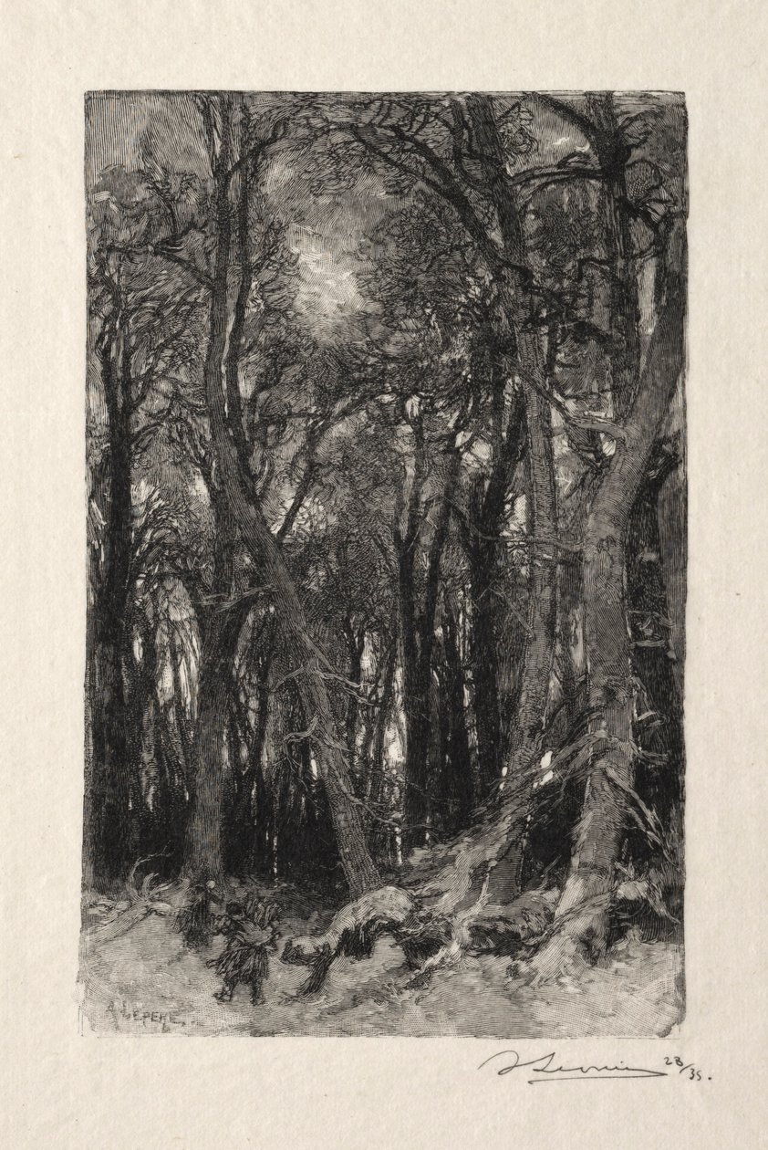 Le Bas Breau. af Auguste Louis Lepère