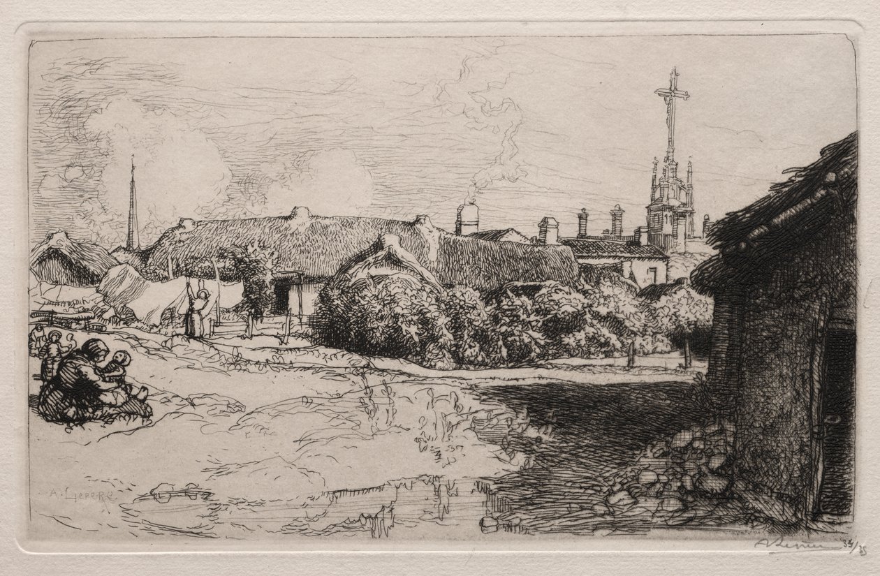 Golgata, St. Jean-de-Mont af Auguste Louis Lepère