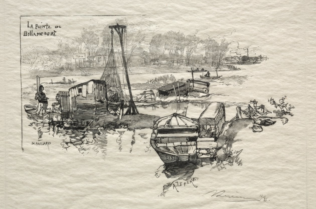 Point of Billancourt af Auguste Louis Lepère