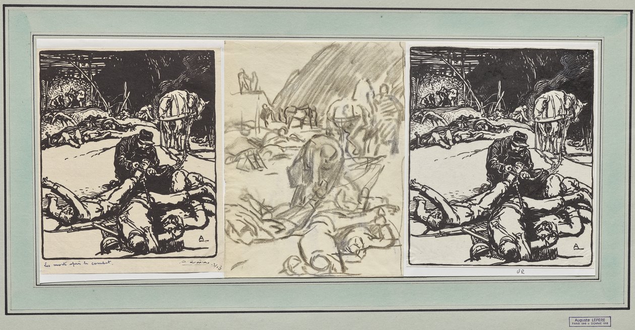 De døde efter kampen af Auguste Louis Lepère