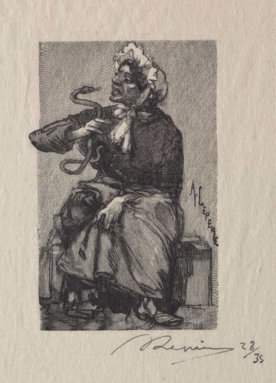Slangernes købmand af Auguste Louis Lepère