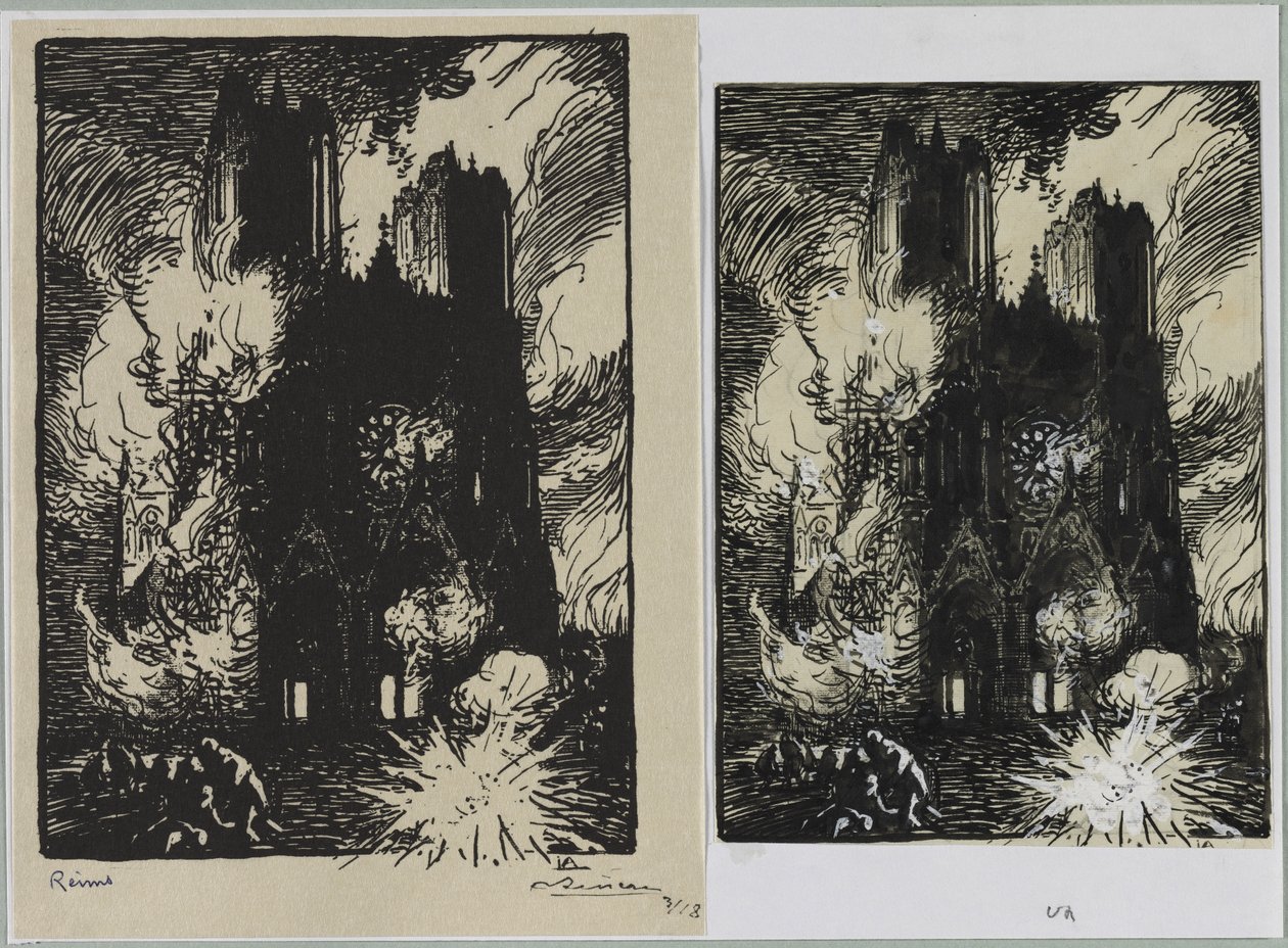 Reims af Auguste Louis Lepère