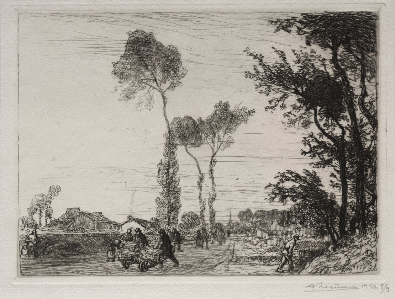 Retur fra St. Jean-de-Mont Market af Auguste Louis Lepère