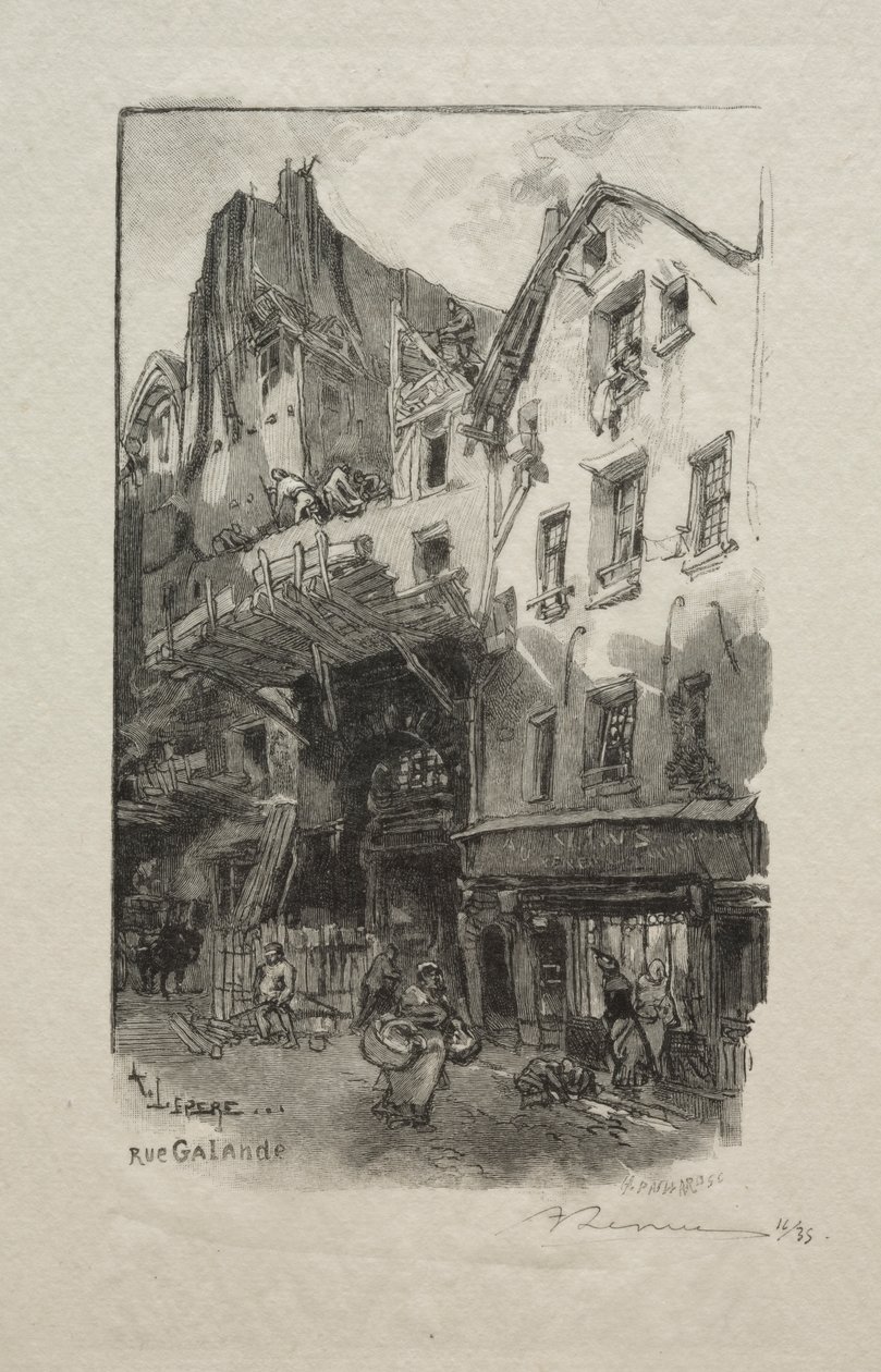 Galande gade af Auguste Louis Lepère