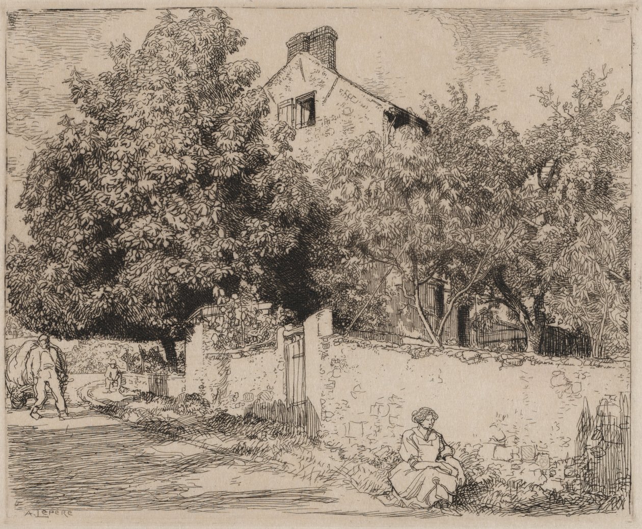 Huset til Madame B. af Auguste Louis Lepère