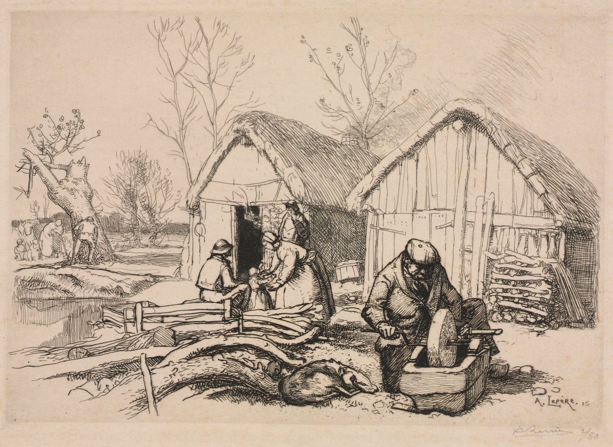Skovhuggerhuset (Vendée) af Auguste Louis Lepère