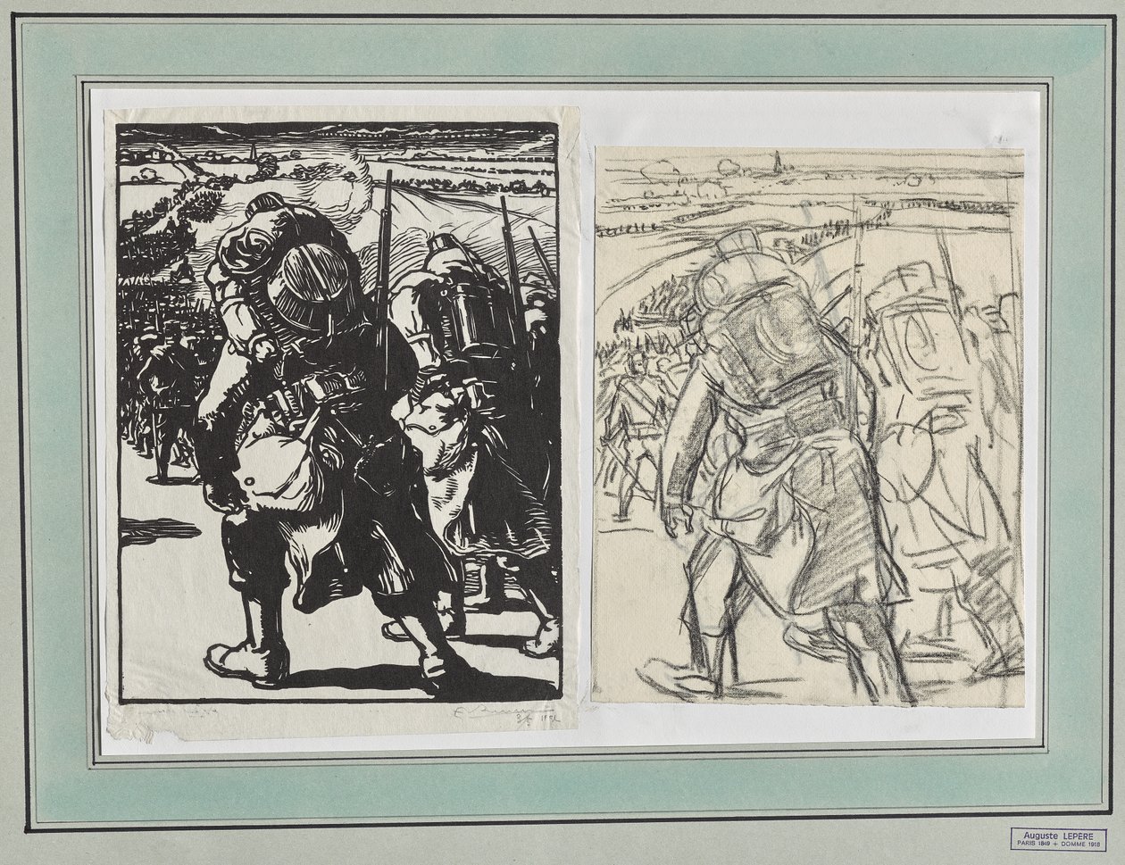 Trop på march af Auguste Louis Lepère