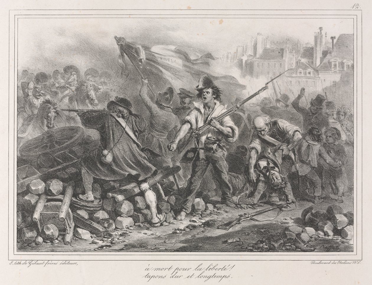 Album fra 1831: Frihed eller død! af Auguste Raffet