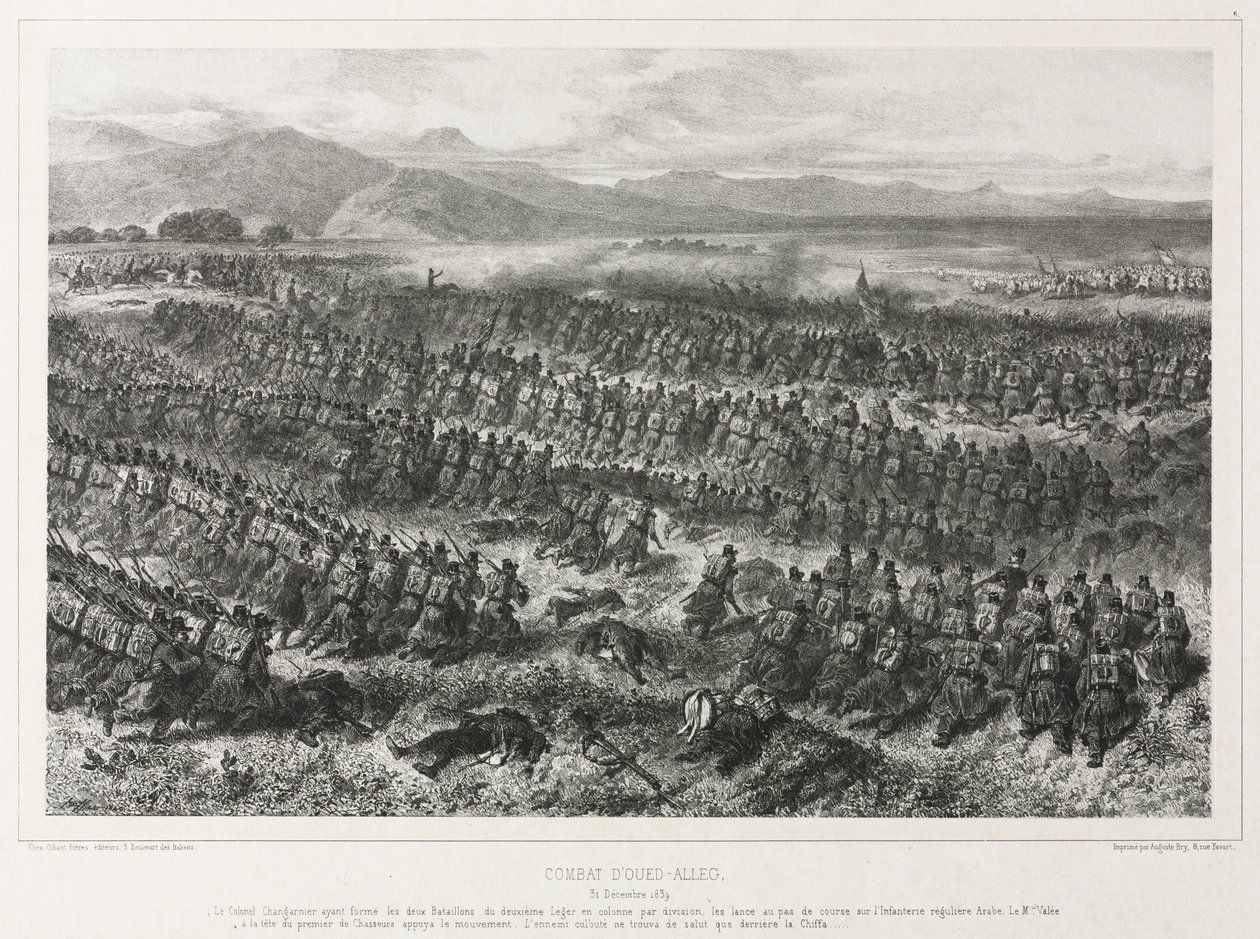 Kampen i Oued-alleg, 31. december 1839, 1840. af Auguste Raffet