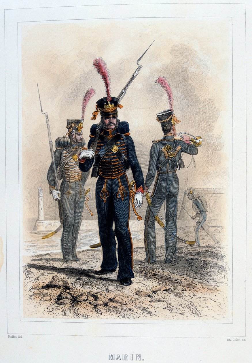 Marine, 1859. af Auguste Raffet
