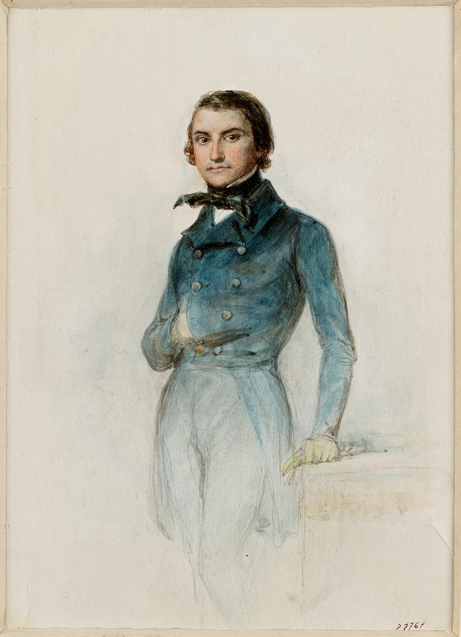 Portræt af Louis Blanc 1811-1882. af Auguste Raffet